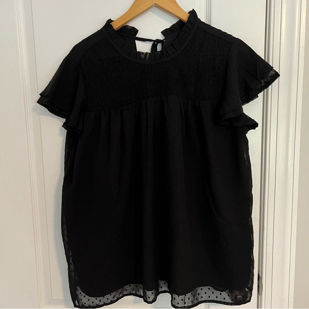 Flutter Sleeve Blouse
